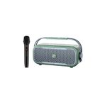 NowGo C1 100W Yeşil Taşınabilir RGB IPX4 Bluetooth Hoparlör Mikrofonlu Karaoke Sistemi