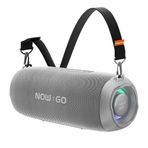 NowGo F8 40 W RGB Taşınabilir Kablosuz Gri Bluetooth Hoparlör