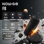 NowGo F8 40 W RGB Taşınabilir Kablosuz Siyah Bluetooth Hoparlör