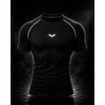 Noxra Compression Slim Fit Gym Tişört Spor Fitness Antrenman Tişörtü - 0 Siyah