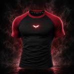 Noxra Premium Compression Performance Tişört Slim Fit Fitness - Bordo Siyah