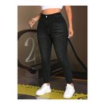 Noxter Kadın Siyah Denim Pantolon Büyük Beden Füme 44