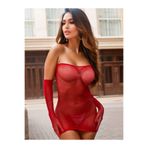 NOXXX Kırmızı Seksi File Elbise