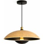 Noya Lighting Avize - Modern Avize Modelleri - Mutfak Salon Avizesi - LED Avize - Ledli Avize - Çap 45CM - Ahşap - Bej