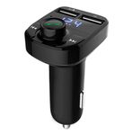 NOYİSKA Tüm Cep Telefonlarla Uyumlu Universal Fm Transmitter Bluetooth Radyo Araç Kiti Çakmaklık Şarj Soketi