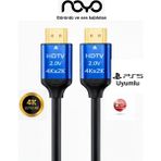 Noyo 4K HDMI Kablo 1,5 M Metre,yüksek Samsung Tv Uyumlu Ps5 Uyumlu Xbox One, Hd Tv, Dizüstü Bilgisayar, Pc Monitör, Cctv ile Uyumlu