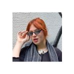 NOYZZ Ofra Cat Eye Yarım Çerçeve Siyah Güneş Gözlüğü