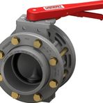 Nozbart Pvc Yüksek Mukavemetli Flanş Kole ve Cıvatalı 200 mm Kelebek Vana