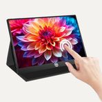 NPO 15.6" IPS FHD 5ms Type-C Telefon ve Oyun Konsolu Uyumlu Metal Kasa Taşınabilir Monitör (60Hz-Dokunmatik)
