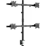 NPO STD5704B 17"-32" Dörtlü Monitör Standı, 2x2 Kurulum, Trader/Yazılımcı Monitör Kolu/Tutucu, 735mm Direk Yükseklik Ayarlı, VESA (4x7kg)