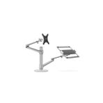 Npo STD7090S 10-27 Notebook Stand ve Kol Gümüş Amortisörsüz Vesa Monitör Tutucu
