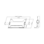 Npo Stdnbh6 Vesa Uyumlu Laptop Tutucu Tepsi, 10"-17" Notebook Standı, Monitör Kolu Aparatı, Ayarlanabilir Klipsli Raf (Siyah) - 1BW-Beyaz