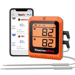 Npo Thermopro Tp920 Cep Telefonu Kontrollü, Bluetooth Ve Çift Problu Profesyonel Gıda Pişirme Termometre