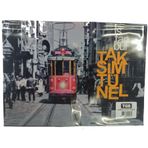 NPratik Vintage Tasarım Çıtçıtlı Dosya Dekoratif Retro Baskılı Sağlam A4 Boyut (İstanbul)