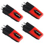 NQEUEPN 4 adet Evrensel Kayıt Çalar Kartuşu, Pikap Kartuşları Yedek Elmas Stylus İğne Kayıt Oynatıcı İğnesi, Vinil Kayıt Oynatıcı, LP Fonograf, Victrola, ION, Crosley için İğne