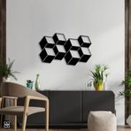 NR Dizayn (90) Küp Dekoratif Metal Duvar Tablosu 69 X 42