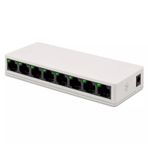NR4 8 Port Switch LED Işıklı RJ45 100Mbps Ethernet İnternet Dağıtıcı Ağ Hub Ev Ofis İçin (8 Adet 100Mbps RJ45 Port)