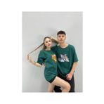 nrage Tshirt Yeşil Tom Ve Jerry Baskılı Sevgili Çift Kombini 2 'li Set