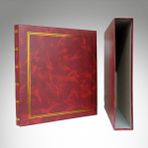 NRCN 10x15 cm 500'lük Ciltbezli Kutulu Deluxe Fotoğraf Albümü Bordo - 10 x 15 cm