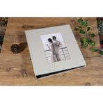 NRCN 10x15 cm 500'lük KotonDesenli Lüks Klasör Tipi Fotoğraf Albümü(Krem) - 10 x 15 cm