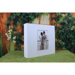 NRCN 10x15 cm 600'lük Deri Klasör Tipi Fotoğraf Albümü - Beyaz - 10 x 15 cm