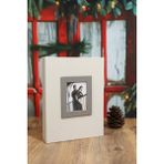 NRCN 15x21 cm 100’lük Koton Desenli Lüks Fotoğraf Albümü (Krem) - 15 x 21 cm