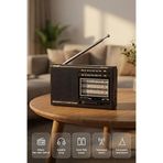 NS-8153 Taşınabilir Pilli Cep Radyosu Deprem Çantası Radyosu Am Fm SW-1-6 8 Bandlı Mini Radyo
