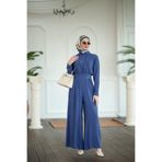 NS Moda Tesettür Ceylin Tulum Indigo-Model 558