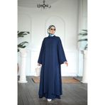 NS Moda Tesettür Rona Takım Lacivert Model- 531