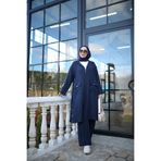 NS Moda Tesettür Rota Takım Lacivert-Model 563