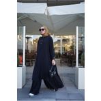 NS Moda Tesettür Saye Takım Siyah Model- 509