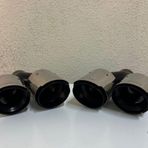 Ns Nilser Auto Parts Egzoz Ucu Universal Çiftli Siyah 100Mm Akrapovıc