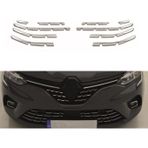 NS Nilser Auto Parts Renault Clıo 5 Krom Ön Tampon Çıtası 10 Parça 2019 Sonrası