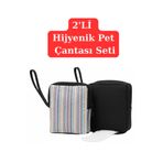 NS reliable 2'li Kadın Çanta Içi Hijyenik Ped Saklama Koruma Çantası Düzenleyici Organizer-10x14x3 cm