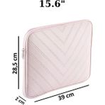 NS Reliable Notebook Laptop Macbook Çantası Suni Deri 15.6" Inç - 800-DÜZ Açık Pembe - 15.6 inç