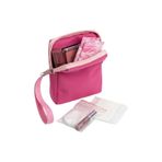 NS reliable Pembe Kadın Hijyenik Ped Saklama Çantası - Mini Organizer Düzenleyici Kılıf - 10x14x3 cmv