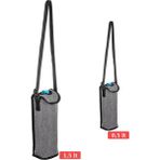 NS Reliable Termal Soğutucu Yalıtımlı Su Şişesi Matara Termos Taşıma Çantası 2'li Set - 990 Gri - 500 ml
