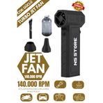 NS Store Mini Turbo Jet Fan | Vakum & Üfleme | Araç Temizleme, Kurutma, Mangal Körükleme, Kar Temizleme