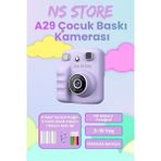 Ns Store Termal Yazıcılı Dijital Fotoğraf Makinesi Çocuk Kamerası HD Video Kayıt Özellikli - Pembe