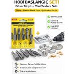 Nse Hobi Başlangıç Seti – 5 Parça Döner Ahşap Törpü + Mini Daire Testere Disk Seti (Dremel & Matkap Uyumlu)