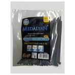 NSE Medalyan Çek-Çevir-Kopar Kablo Bağı 2.5 x 100 mm Siyah – 100 Adet Pratik Plastik Kelepçe