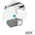 Nsk Lena Plus Ankastre Lavabo Bataryası - Krom / Smartbox Iç Set Sıva Altı Grubu Dahil - ARKHEV0016