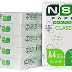NSR PAPER Classic Geri Dönüştürülmüş A4 Fotokopi Kağıdı 80 Gr 5'li koli - 5x 500 = 2500 Yaprak Ürün Rengi %70 Beyazdır