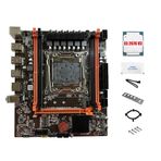 Nsssunnre Anakart X99E + E5 İşlemci 2676 V3 + Isı Macunu + 4XDDR4 RAM ECC + PCIEX16 NVMe Gigabit LAN Kartı Masaüstü için