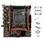 Nsssunnre Anakart X99E + İşlemci E5 2678 V3 + Isı Macunu + PCIEX16 NVMe Gigabit LAN Kartı 4XDDR4 RECC RAM'i Destekler