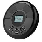 Nsssunnre Bluetooth Şarj Edilebilir Discman Taşınabilir CD Çalar İki Hoparlör ve Bir Kulaklık CD Çalar Mp3 Çalar Siyah