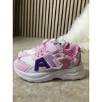 Nstil Günlük Erkek Kız Çocuk Sneaker Lastik Bağcıklı Cırtlı Hafif Nefes Alabilen Spor Ayakkabı 080 - Pembe - Beyaz