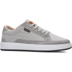 Nstil Günlük Erkek Sneaker Bağcıklı Kaymaz Taban Keten Deri Detaylı Oval Burun Spor Yürüyüş Ayakkabı 2545 - Buz