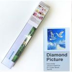 NT Boncuklu Taşlı Pano Mozaik Elmas Goblen Çocuklar Için Diamond Tablo 50 x 65 cm Güvercinler - Renkli