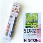 NT Boncuklu Taşlı Pano Mozaik Elmas Goblen Diamond Tablo 50 x 40 cm Huzurlu Yol - Renkli